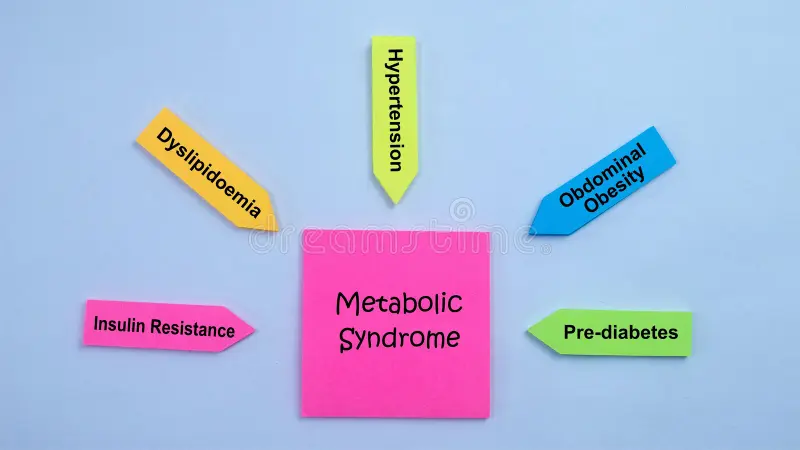 Clinical expertise metabolic syndrome metabolic syndrome writing concept sticky notes 390821545